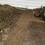 Fire Pit Border After