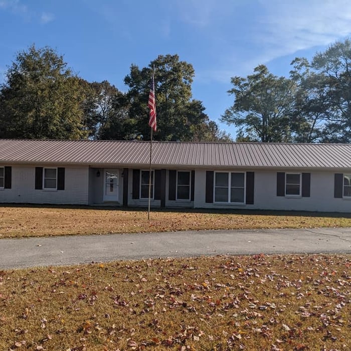 color matched 6 inch seamless gutter install
