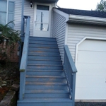 Stain porch & stairs (before)