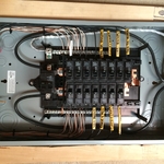 Finish labeled 100amp panel