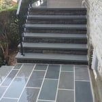 bule stone sreps and blue stone pavers