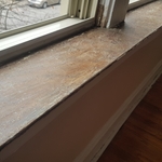 Window Sill after scraping