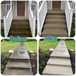 Pressure wash driveway