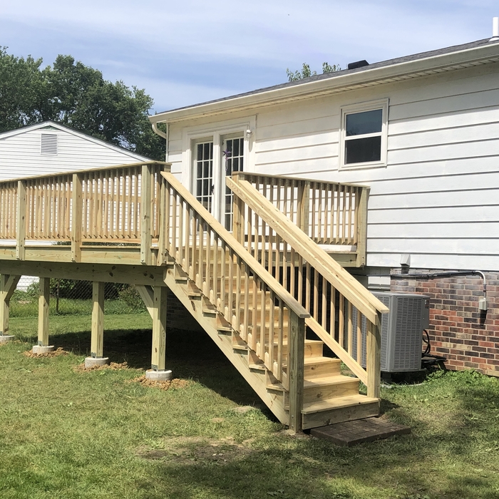 Wood deck