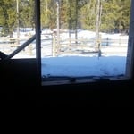 From inside