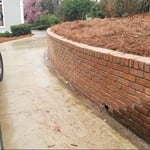 Repair brick retainer wall