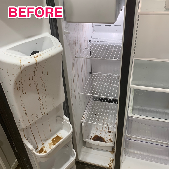Busted Drink left in freezer