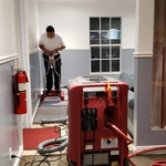 Extracting water from carpet