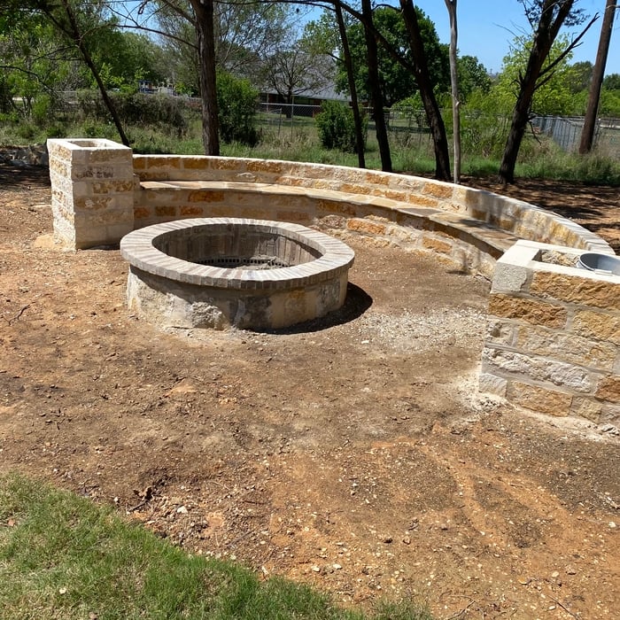 Chop Block Fire Pit with Seating