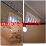 Before and After Ceiling Job