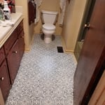 Bathroom Floor After Remodeling