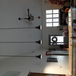 Pendants over countertop
