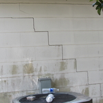 Stair step cracks
