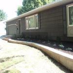 Raised Flower Bed and Paver Porch and steps
