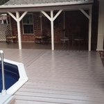 Above ground pool install