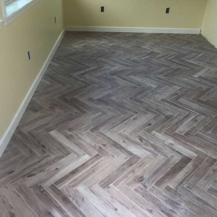 Tile porch install