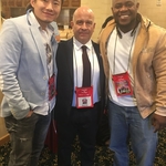 Clifford and Yi with Andy Linares, the owner of Bu