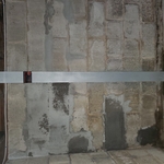 cement block foundation wall