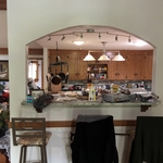 from living room looking into kitchen
