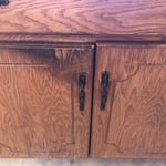 Kitchen cabinets under the sink