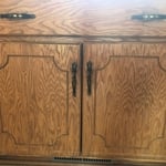 Kitchen cabinets under the sink