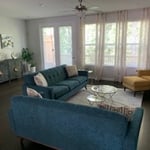 Living room cleaned and vacuumed