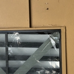 broken glass on window
