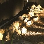 Pond Lighting Before Water