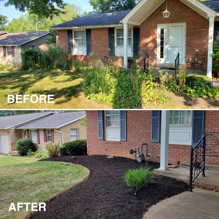 Cleanup & Mulch install