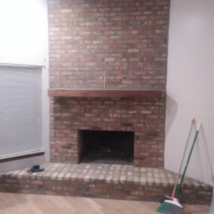Brick Fireplace