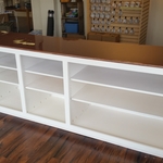 Retail Countertop and cabinet.