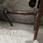radiant barrier foil and r40 blown in insulation