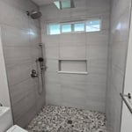 Walk-in shower remodel