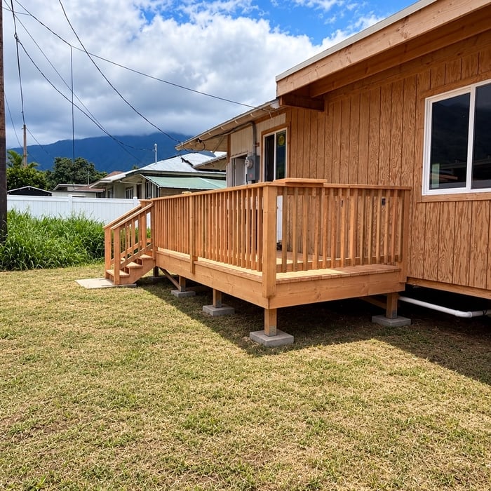 New backyard deck