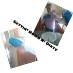 Janessa cleaning