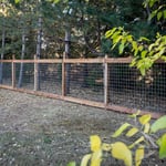 Hog Wire Metal Panel w/Cedar