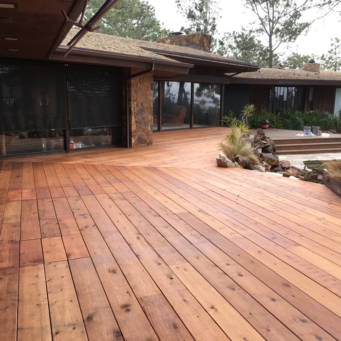 Redwood Deck. Del Mar, CA