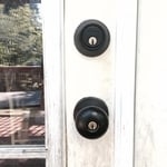 replaced old locks with new in matte black finish