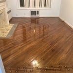 After refinishing and staining