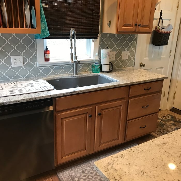 Countertop and backsplash