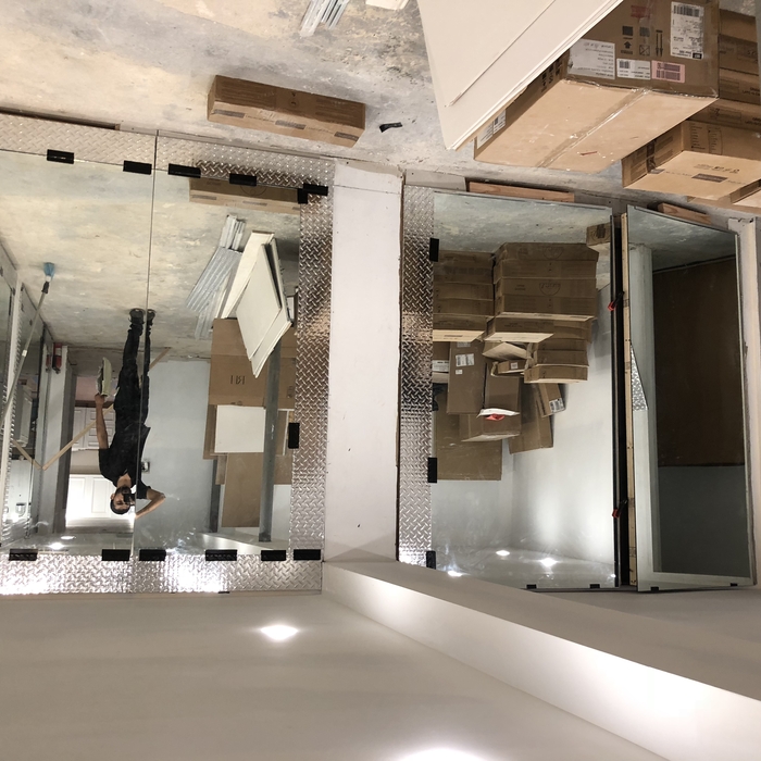Mirrors with metal trim