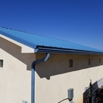 New Metal Roof and Seamless Gutter