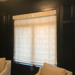 Roman shade with Valance