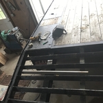 Tail end/ramp of flatbed trailer