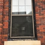 Right front window before paint