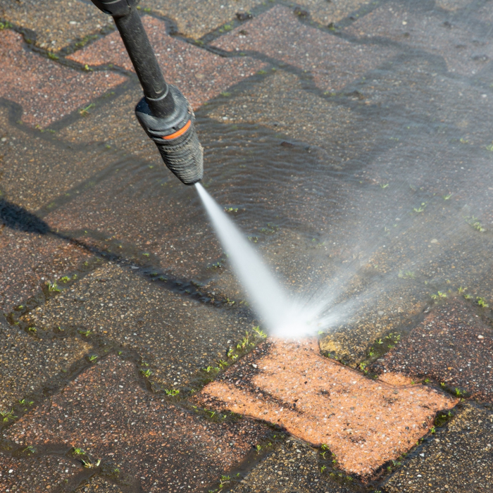 Deep clean on brick