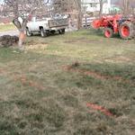 Before we cut and leveled
