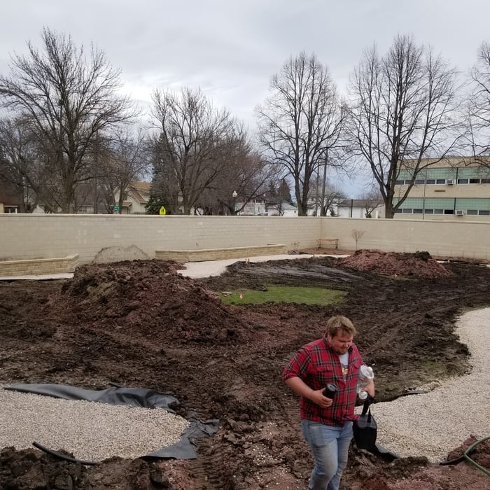 Subgrade for paver walkway