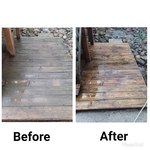 Before and After Wood Refinishing