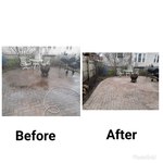 Before and After Patio Refinishing